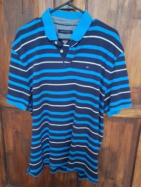 THREE men's shirts; 2 Tommy Hilfiger and 1  Van Heusen